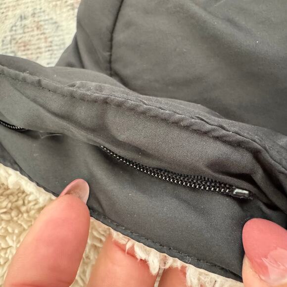 Lauren Ralph Lauren Black Long Down Hooded Quilted Puffer Coat Medium - Picture 11 of 16